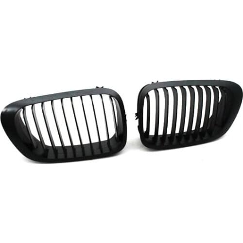 Euro Style Matte Black Front Grille for BMW E46 2DR 3 Series 99-02 Pre-facelifted