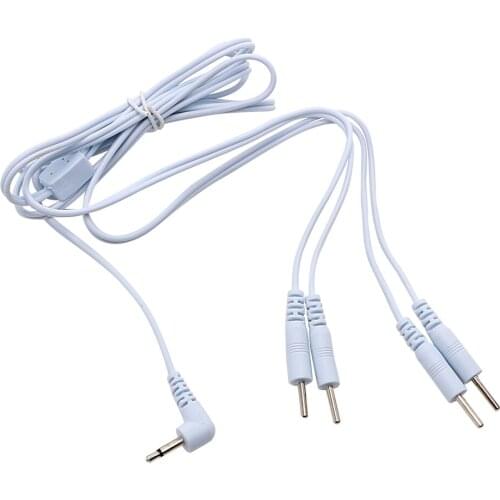 IKOKY Electro Stimulation 2/4 Pin Therapy Massager Accessories Sex Toys For Penis Ring Anal Plug Cable Electric Shock Wire