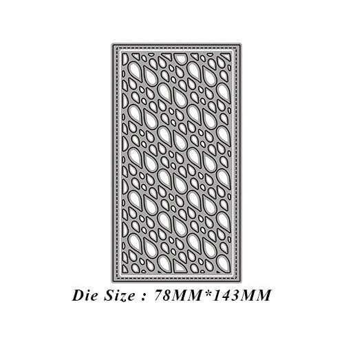 JMCRAFT 2021 Rectangle Lace Background #2 Metal Cutting Dies DIY Scrapbook Handmade Paper Craft Metal Steel Template Dies