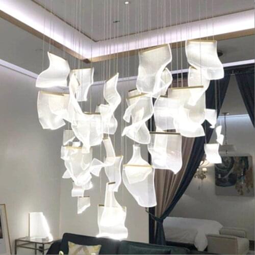 Creative modern Diy industrial lighting hanging lamp dining room nordic pendant light acrylic Ac90-260v fixtures for kitchen