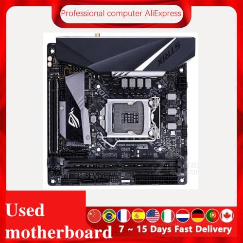 For Asus ROG STRIX H370-I GAMING Original Used Desktop Intel H370 H370M DDR4 Motherboard LGA 1151 i7/i5/i3 USB3.0 SATA3