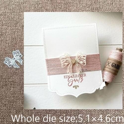 XLDesign Craft Metal stencil mold Cutting Dies bow tie decoration scrapbook die cuts Album Paper Card Craft Embossing