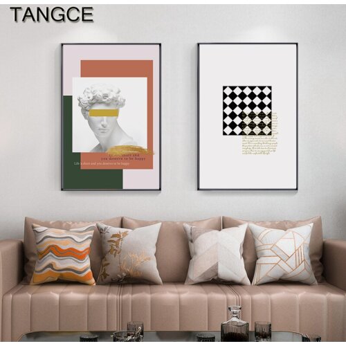 Minimalism Sculpture of David Canvas Paintings HD Posters and Prints Retro Wall Art Picture for Living Room Bedroom Decoration