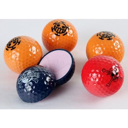 Multicolor Choose Cute Cartoon GOLF Ball Exercise Two Piece/2layer Distance Ball Competition Plating Crystal Balls Accessories