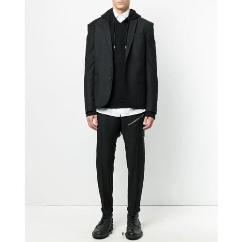 Mens Casual Pants Capris zipper slim fit youth fashion urban fashion trendy mens new style