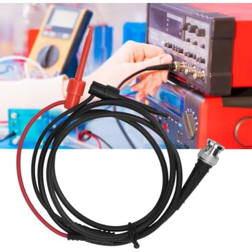 Oscilloscope Test Lead BNC for Q9 Male Plug to Dual Test Hook Test Lead Line for Oscilloscope Vehicle Maintenance Tripod