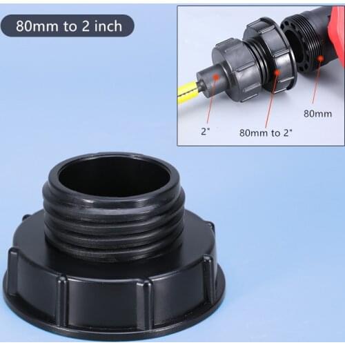 80mm femelle thread to S60*6 male thread IBC Tank fittings Valve Faucet Adapter Garden Irrigation Pipe Connector