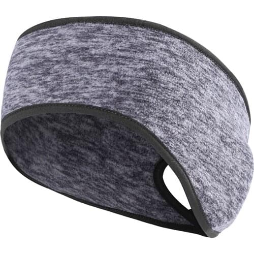 Outdoor Women Fleece Ponytail Sport Headband Running Fitness Yoga Warm Gym Cycling Tennis Sweatband Hair Sweat Headscarf Safety