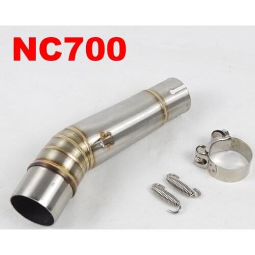 Slip On For Honda NC700 NC700X NC750 NC750X NC700S Motorcycle Exhaust Middle Link Pipe Escape Connection Tube Section Adapter