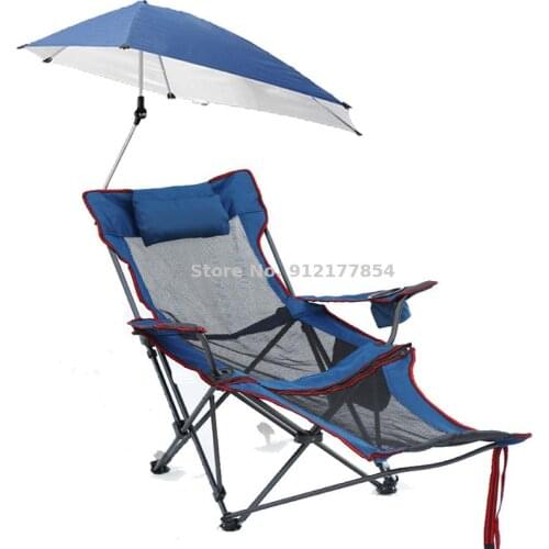Outdoor folding chair recliner portable backrest leisure chair beach chair fishing chair home nap lunch break bed stool