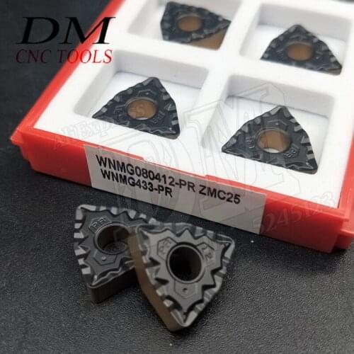 WNMG080412-PR Peach-shaped Carbide Cutting Insert For Machining Steel Parts External Cutting Inserts For CNC Lathe Cutter