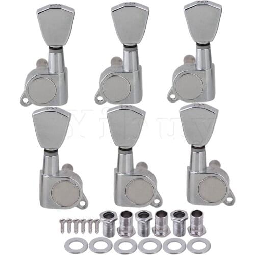 Yibuy 3R3L Guitar Tuning Keys Tuners Machine Heads For Guitar