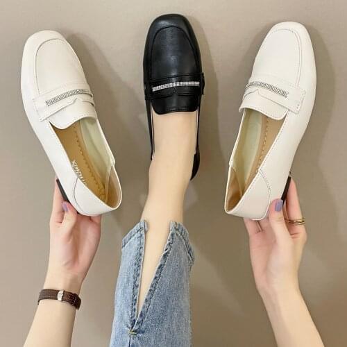 2021 PU Little White Shoes Women Spring Sneakers Breathable Comfortable PU Womens Shoes Ladies Flat Sneaker