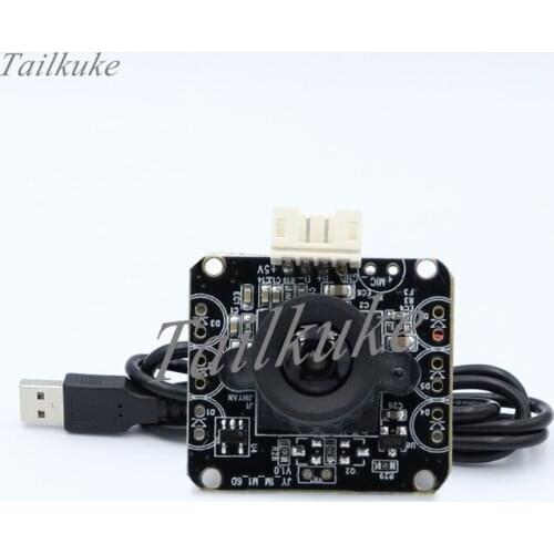 1 Million Pixel Computer Camera Module Six Light Board 1280x720 USB2.0 Free Drive Support LINUX