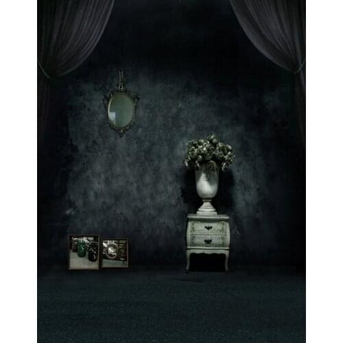 5x7ft Dark Room Mirrow Flowers Photography Backdrops Photo Props Studio Background