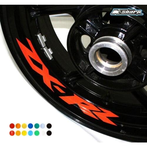 8 X CUSTOM INNER RIM DECALS WHEEL Reflective STICKERS STRIPES FIT KAWASAKI ZX-RR