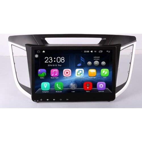 8 Core, 32G ROM, 2G RAM, 10.1 inch Android 6.0 Car GPS Navigation System Media Stereo Radio for Hyundai IX25 2014 2015 2016