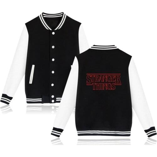 Hot New Baseball Jacktect Stranger Things Women/Men Winter Cotton Stranger Things Jacket Fashion Stranger things Jacket coats