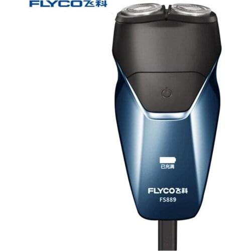 FLYCO Electric Razor Shaver For Men Intelligent Beard Shaving Trimmer Washable Mens Shaver 3DFloating USB Fast Recharged FS888