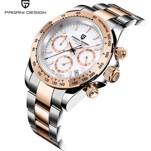 PAGANI DESIGN 2021 Top Brand Mens Quartz Watches Japan VK63 Movement Men Wrist Watch Chronograph Sports Clock Relogio Masculino