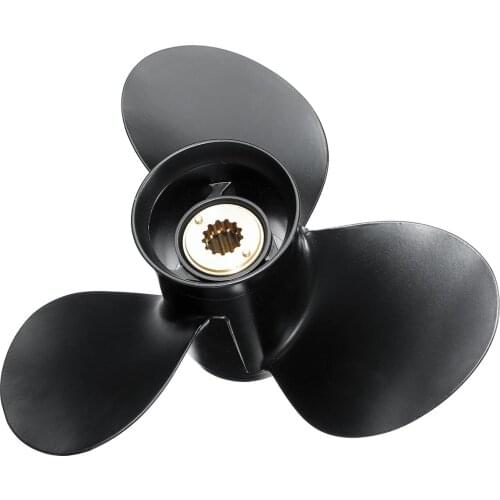 Marine Propeller For Mercury Engine 25-70HP 48-816704A40 10 1/2 x 13 Aluminum Outboard Propeller 13 tooth spline 3 Blades