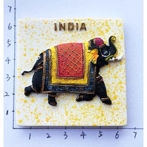 Indian elephant single taxi Tour Souvenir Fridge Magnet stereo culture souvenir special offer
