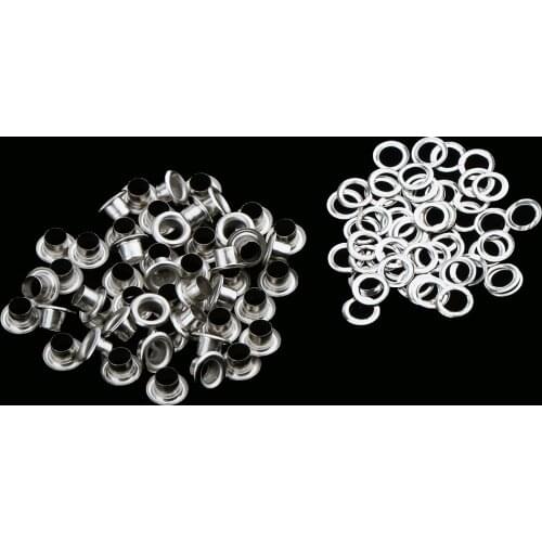 50Pcs Metal Eyelets with Washers Leathercraft Accessories for Clothing Decor Crafts