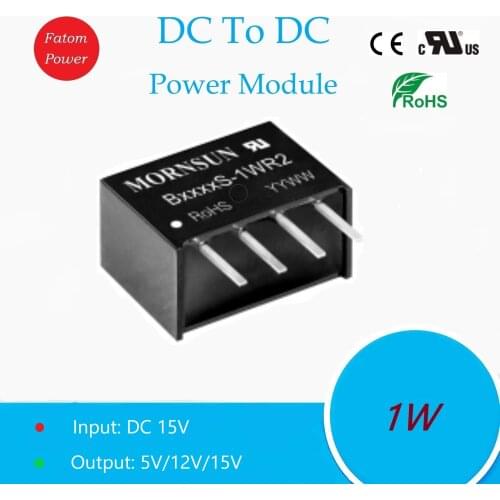 DC 15V To DC 5V 12V 15V 1W Power Module Step Down IC Boosting Transformer Step Up Chip Isolation Voltage 1500V SIP