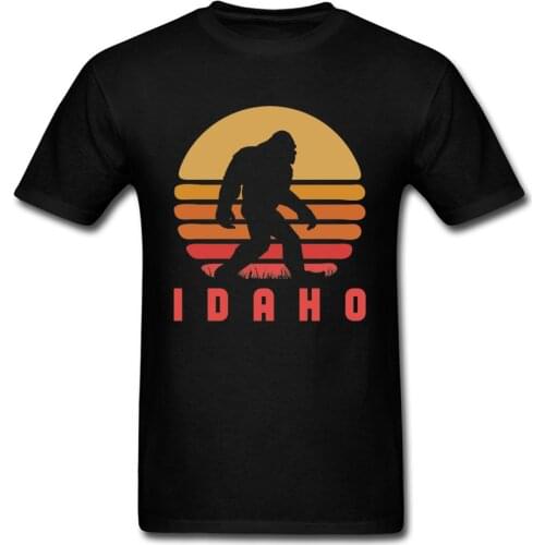 Bigfoot Idaho State Sasquatch Game T Shirt Hawaii Sunset Vintage Tshirts For Men Fashion Print New Fitness Cotton Tops Tee