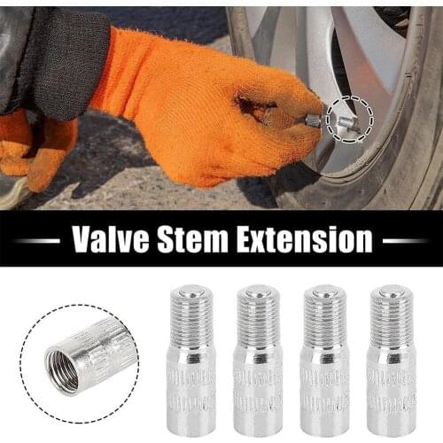 Bicycle Inflatable Air Nozzle Replacement Parts Car Valve Extender 39mm Extension Tube Accessories Metal Extension Rod