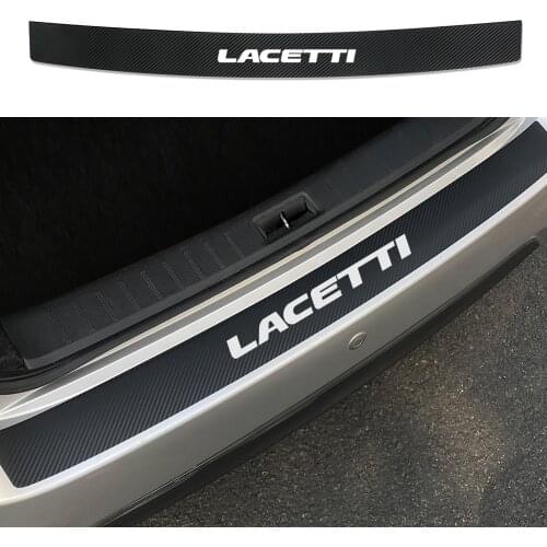 Car Carbon Fiber Stickers For Chevrolet Lacetti rear bumper trunk Auto Protector Stylish Decals Tuning Styling Car Accessories