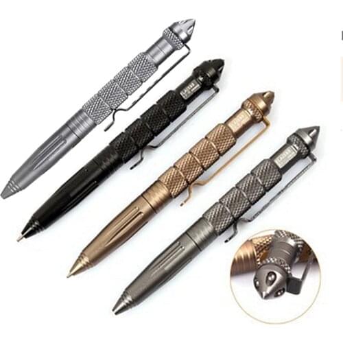 New Aviation Aluminum Alloy Skid-proof Portable Self-defense Tactical Pen Outdoor Sports Personal Emergency Survival Essential