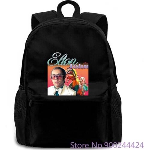 New Elton John nostalgia custom Boy women men backpack laptop travel school adult student