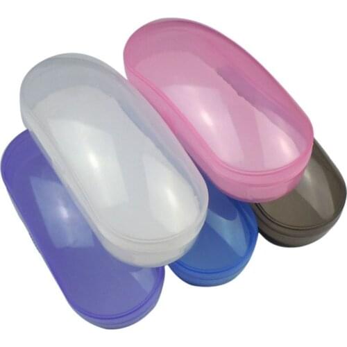 Portable Clear Transparent Shell Eye Glasses Sunglasses Hard Case Box Protector