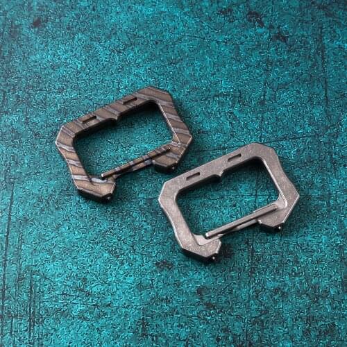 DICORIA Titanium Alloy Portable Backpack EDC Multi-Function Key Self-Defense Tool Outdoor Carabiner