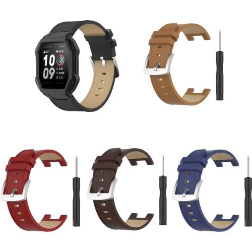 Genuine leather band For Xiaomi Huami Amazfit Ares A1908 Smart Watch Accessories strap bracelet for Amazfit Ares straps wrist