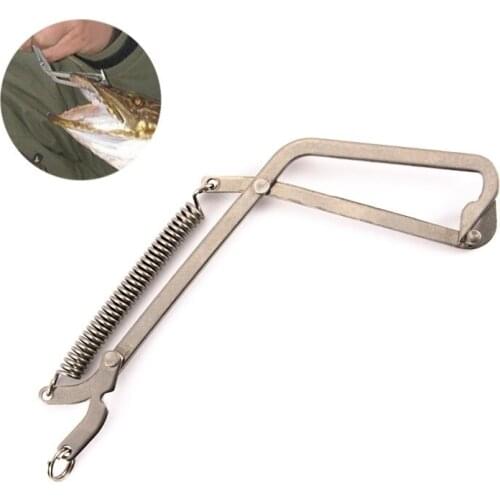 2021 Fishing Hooks Stainless Steel Crab Grabber Portable Grabbing Tool Clamp Pike Trap Fishing Tackles