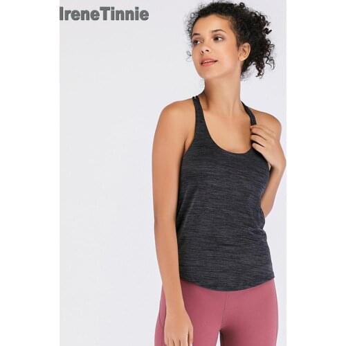 Irene Tinnie Abdomen Coverage Bra Tank Thin Sling Straps Sports Bra Padded Top Push Up Women Fitness Bra Sweat-Wicking