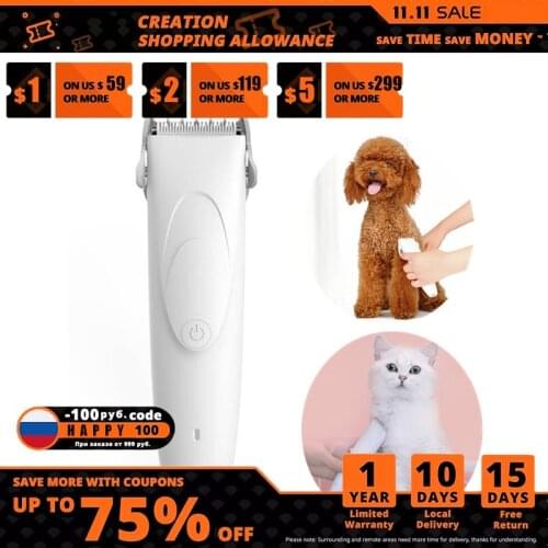 New Xiaomi Pawbby Pets Hair Trimmers Professional Pet Grooming Electrical Hair Hair Clippers Rechargeable Safety For Pets
