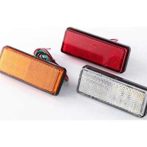Universal Motorcycle Taillight 12V LED Reflector Brake Light Turn Signal Lamp For Motorbike Car Truck