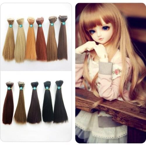 BJD doll hair wigs 15cm/20cm/25cm suitable for BJD SD DD Blyth dolls High-temperature wire Hairs doll accessories