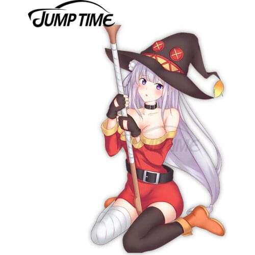Jump Time 13x6.6cm For Re Zero Kara HajimeruIsekai Seikatsu Emilia Trunk VAN Anime Car Stickers Decoration Decal Bumper Graphics