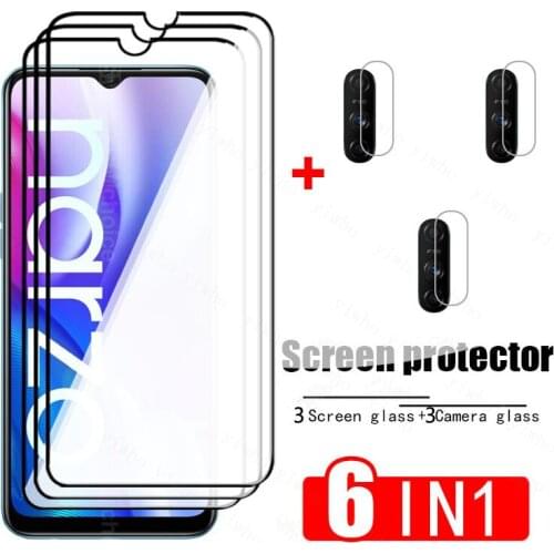 Tempered Glass for OPPO Realme Narzo 20A / 30A Full Cover Screen Protector Glass on Opo Realmy Narzo 20 A 20A Camera Lens Film