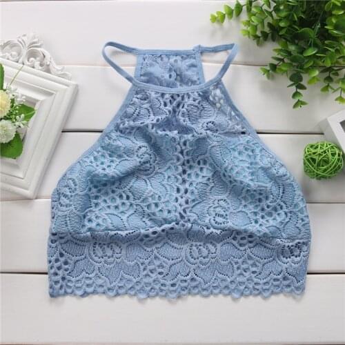 AA Womens Lace Floral Bralette Bra Bustier Crop Top Cami Unpadded Tank