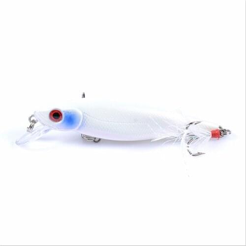 1PCS Bionic Minnow Wobblers For Fishing Lures 85mm/9g Artificial 3D Fisheye Floating Hard Bait Jig Treble Hook Fishing Tackle
