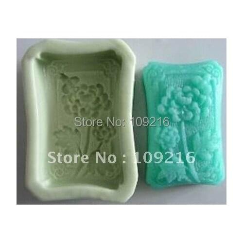 1pcs Peony(R0029) Silicone Handmade Soap Mold Crafts DIY Mold