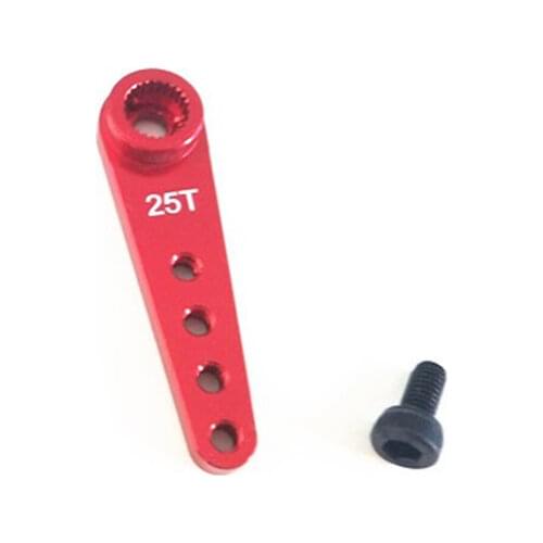 1pcs Standard Servo Horn 25T Servo Arm RJXHOBBY Servo Aluminum Arm 25T For Futaba Remote Control Red Black and Blue Arm Drones