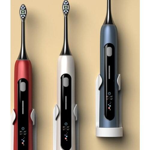 20set/lot Ultrasonic V2 Sound Wave Electric Toothbrush 50 Days Life Color Screen Shows Without Copper Hair Planting HA1980