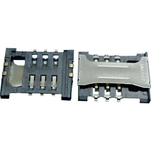 5Pcs Sim Card Reader Slot Tray Holder Connector Socket For Lenovo A388T A688T A300T S920U MA388T A238T S920 A398T A628T A858T