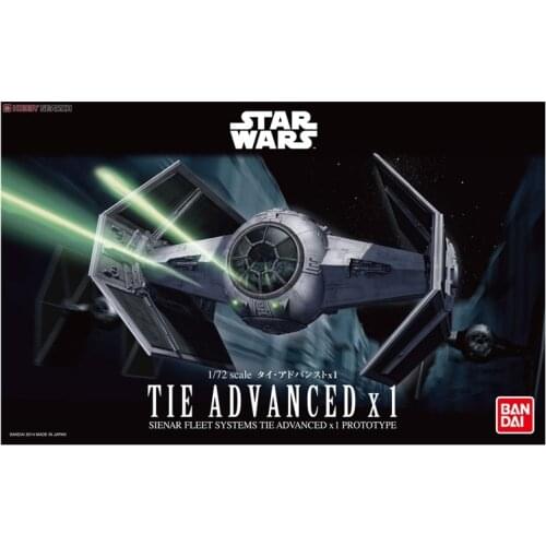 BANDAI STAR WARS 1/72 TIE Fighter Assembly Model Pvc Collection Model Toy Anime Figure Toys for Kids